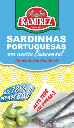 Sardinhas em Azeite Baixo Teor de Sal