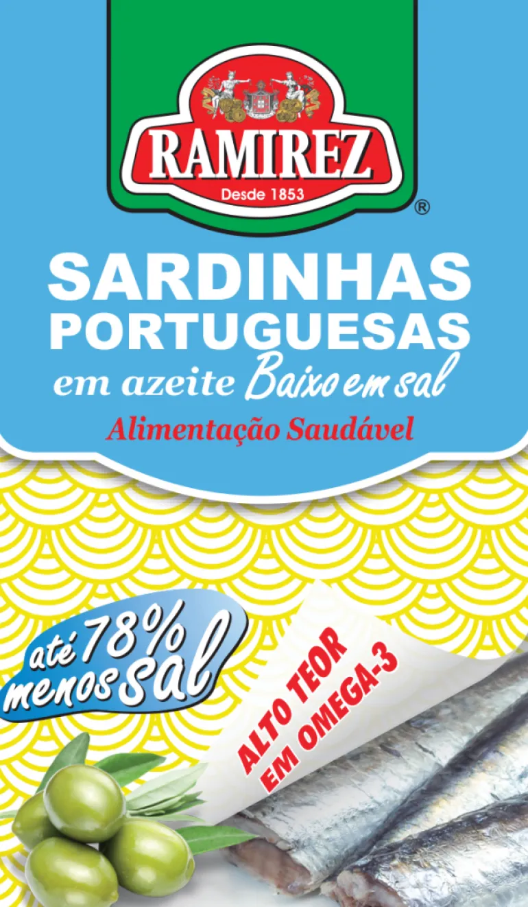 Sardinhas em Azeite Baixo Teor de Sal
