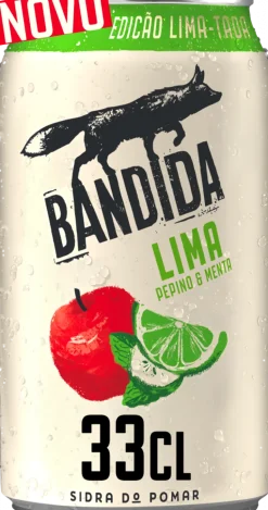 Sidra de Lima e Pepino com Álcool