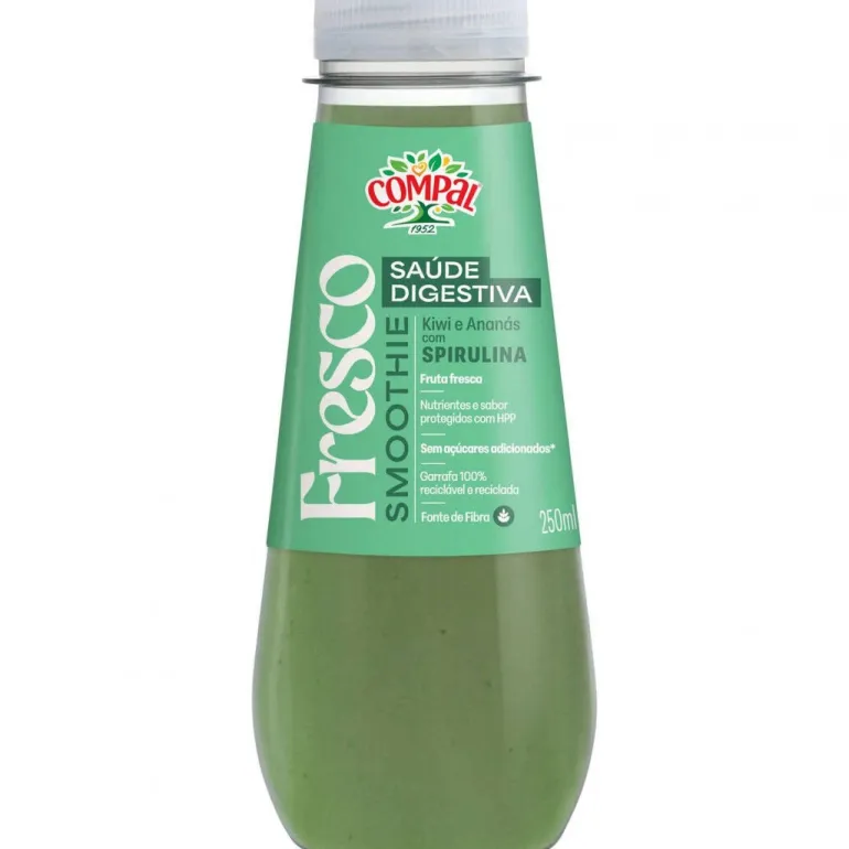 Smoothie Saúde Digestiva com Kiwi, Ananás e Spirulina