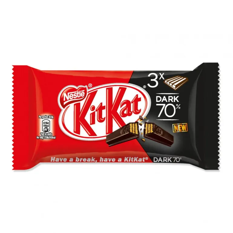 Snack de Chocolate Negro Kit Kat Pack 3