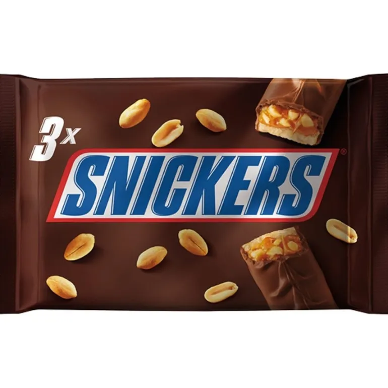 Snack de Chocolate Snickers Pack 3
