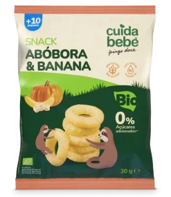 Snack Infantil de Abóbora e Banana Bio