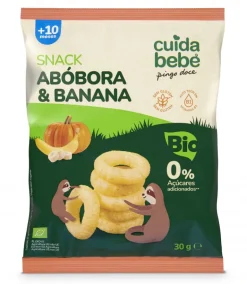 Snack Infantil de Abóbora e Banana Bio