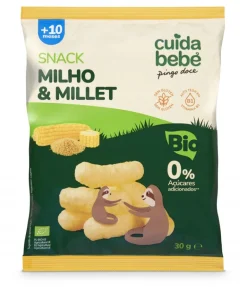 Snack Infantil de Milho e Millet Bio