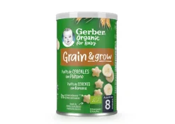 Snack Infantil Puffs de Cereais e Banana
