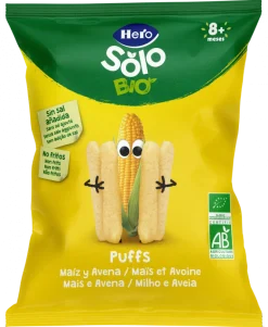 Snack Infantil Puffs de Milho e Aveia