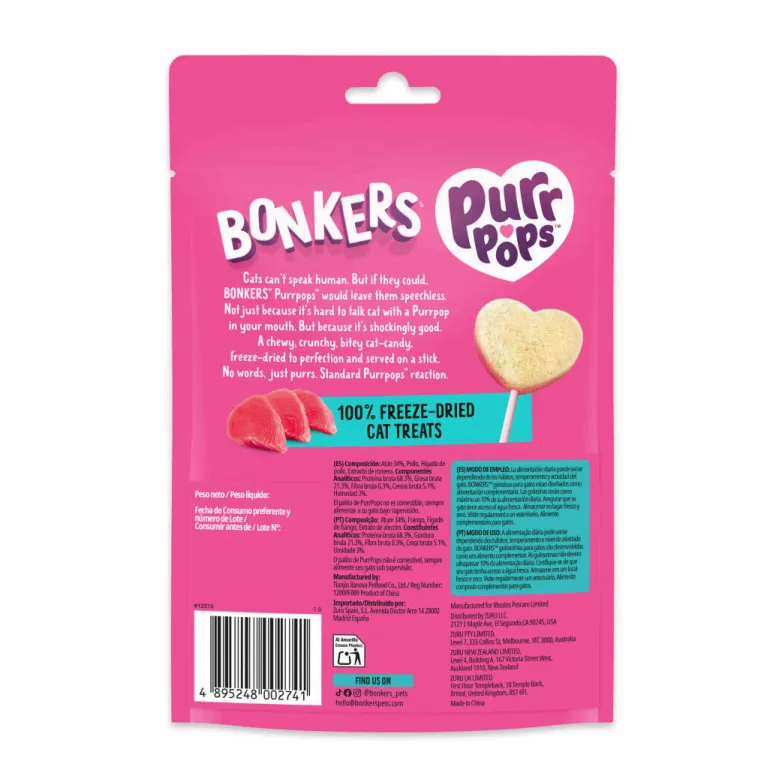 Snack para Gato PurrPops Sabor Atum