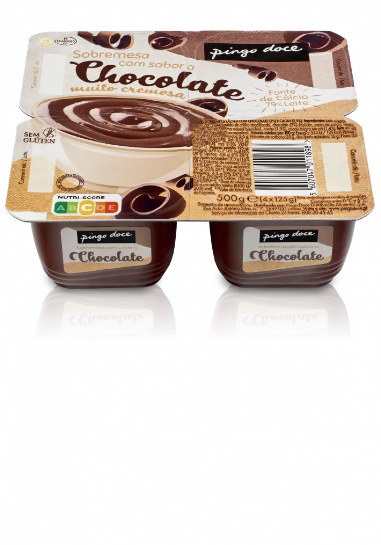 Sobremesa Láctea de Chocolate Pack 4