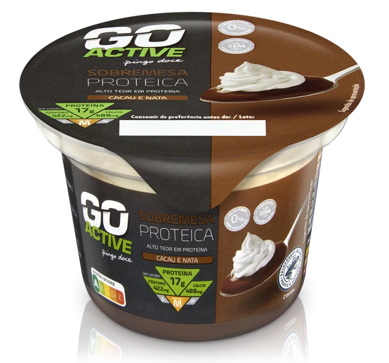 Sobremesa Proteica Chocolate e Nata