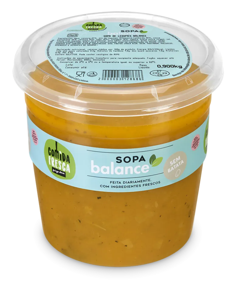 Sopa de Legumes sem Batata Balance