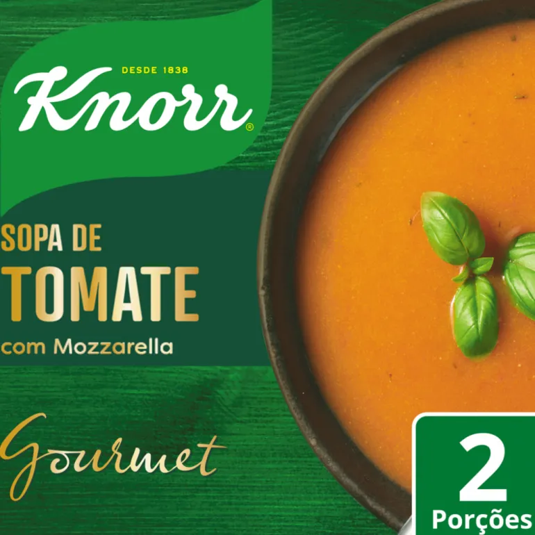 Sopa de Tomate com Mozzarella Gourmet