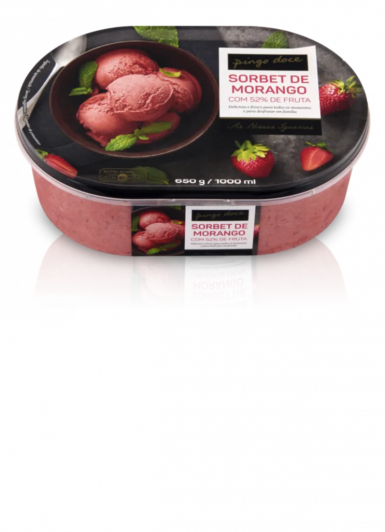 Sorbet Gelado de Morango