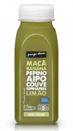 Sumo de Fruta e Vegetais com Espinafres