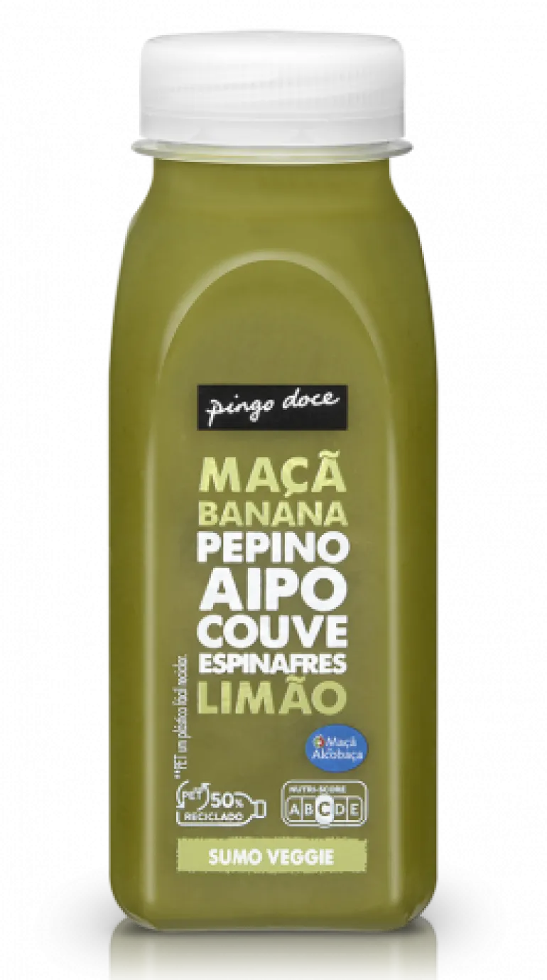 Sumo de Fruta e Vegetais com Espinafres
