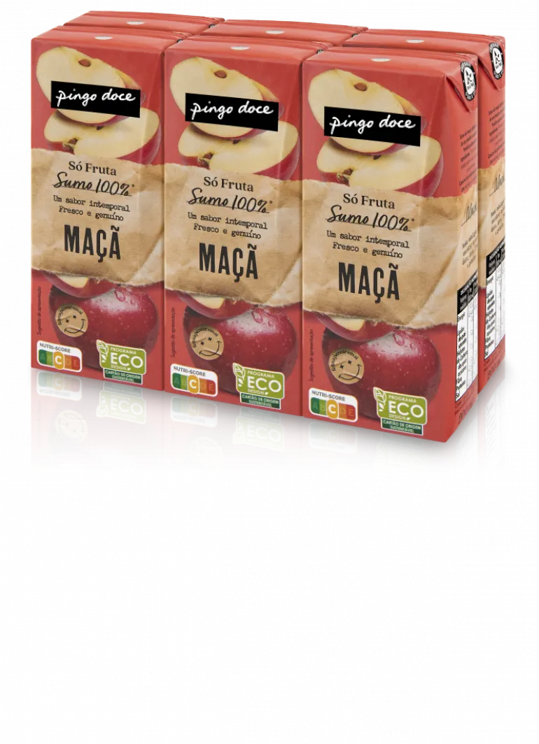 Sumo de 100% Maçã Pack 6