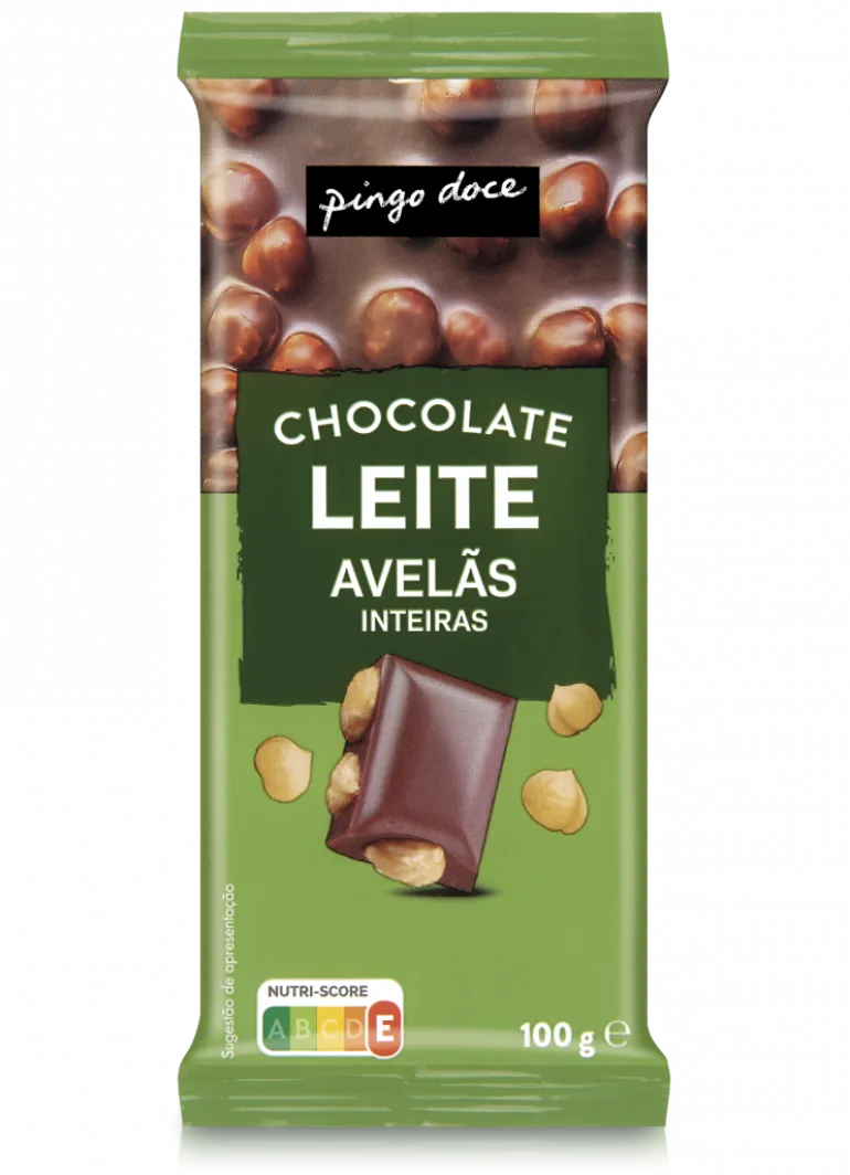 Tablete de Chocolate com Avelãs Inteiras