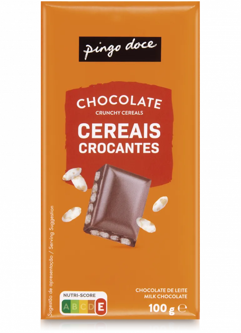 Tablete de Chocolate com Cereais Crocantes