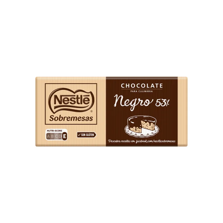 Tablete de Chocolate Culinária 53% Cacau