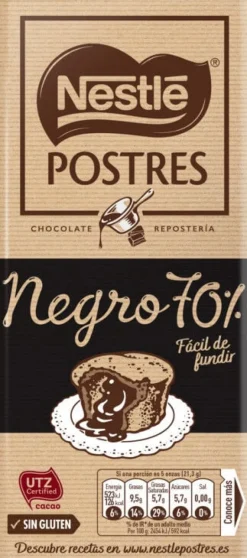 Tablete de Chocolate Culinária 70% Cacau
