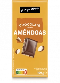 Tablete de Chocolate de Leite e Amêndoas