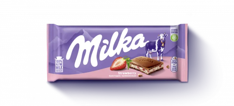 Tablete de Chocolate e Morango