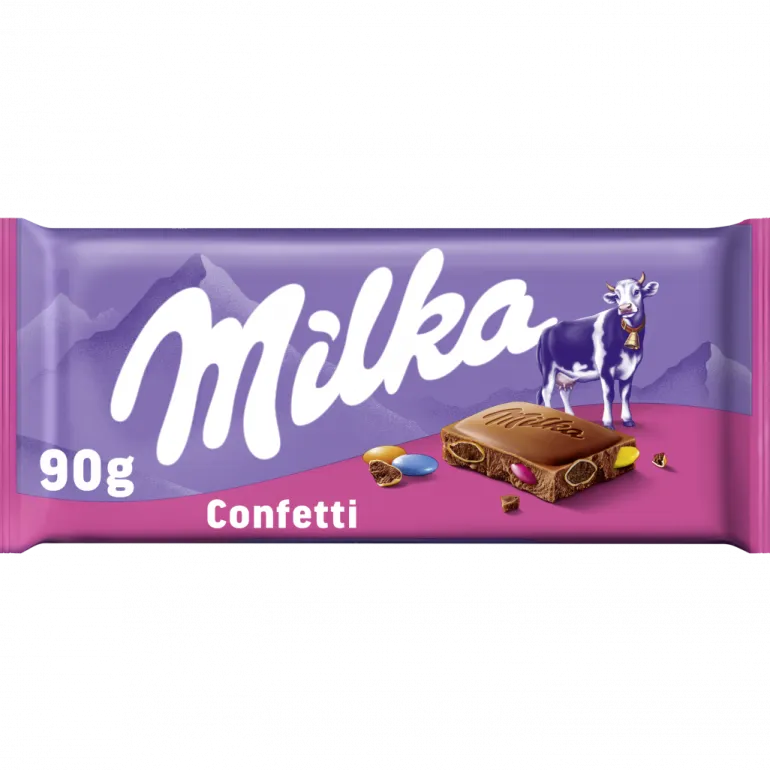 Tablete de Chocolate Milka Confetti