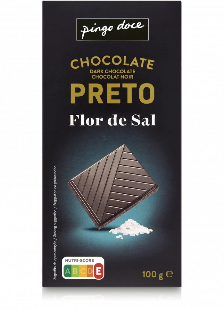 Tablete de Chocolate Negro com Flor de Sal