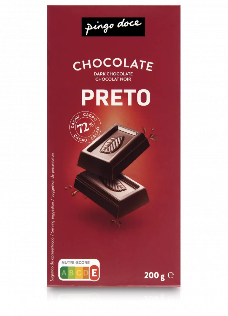 Tablete de Chocolate Preto 72% Cacau