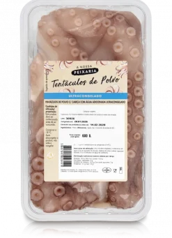 Tentáculos de Polvo com Cabeça Congelados