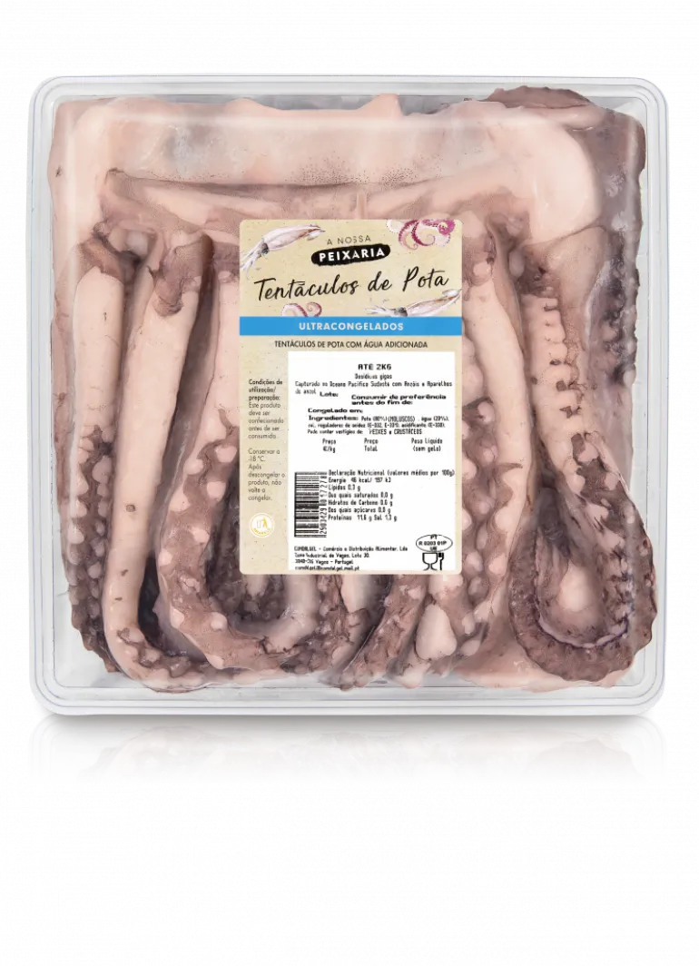 Tentáculos de Pota Congelados