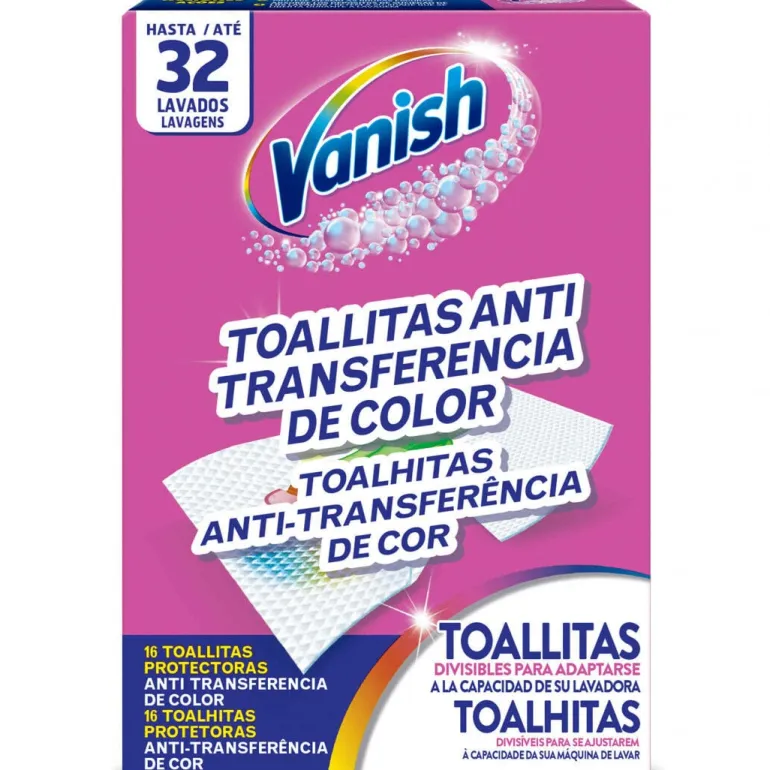 Toalhitas Antitransferência de Cor
