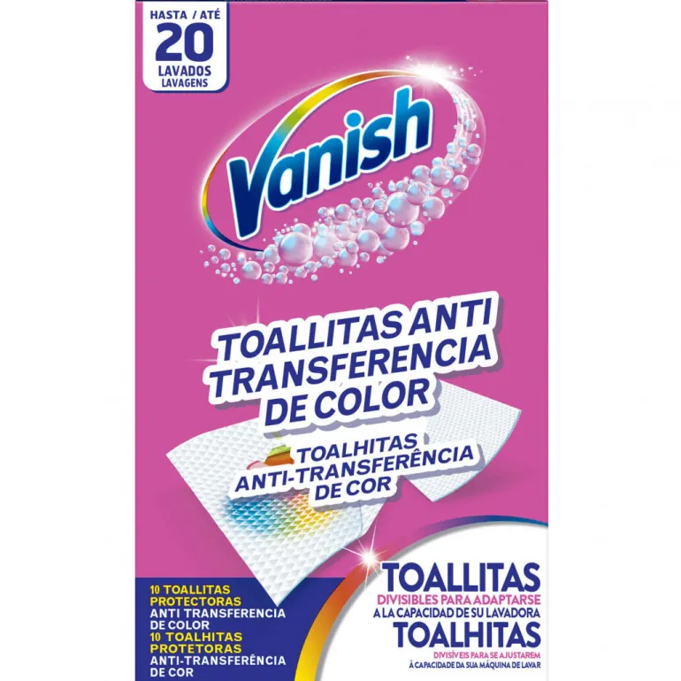Toalhitas Antitransferência de Cor