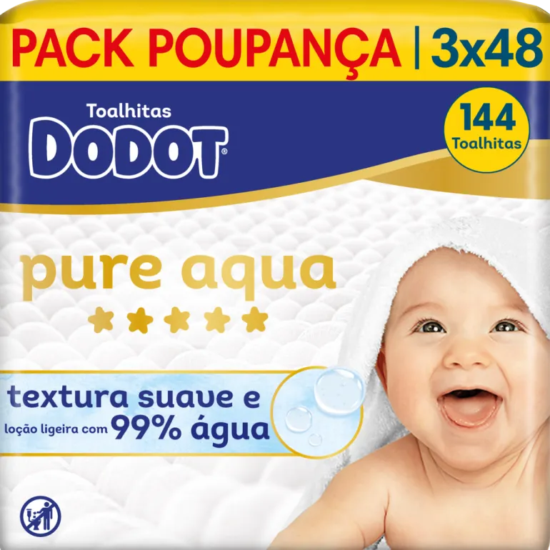Toalhitas Dodot Pure Aqua Pack Poupança