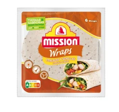 Tortilhas Wraps de Trigo Cereais e Sementes