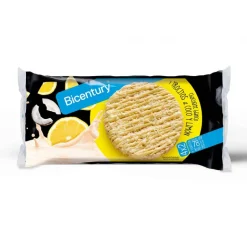 Tortitas de Chocolate Branco com Pedaços de Coco e Limão