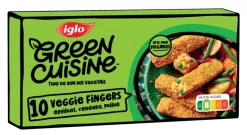 Veggie Fingers com Ervilhas, Cenoura e Milho